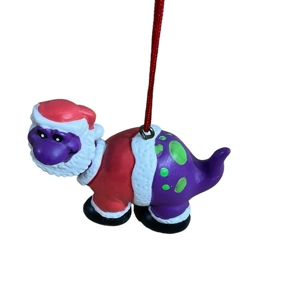 1993 House of Lloyd 2 Christmas Dinosaur Hanging Ornaments Vintage Collectibles - Picture 5 of 9